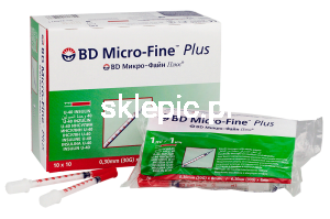 BD Micro-Fine strzykawki insulinowe U40 1 ml G30 x 8 mm (100 szt.)