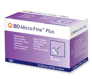 BD igły do penów 31G x 5mm, 100 szt.